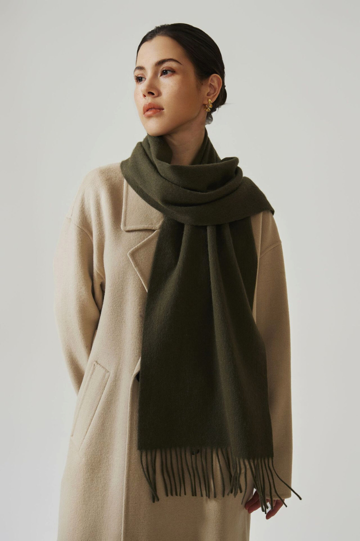 Moncelia Elvion Lambswool-Blend Scarf