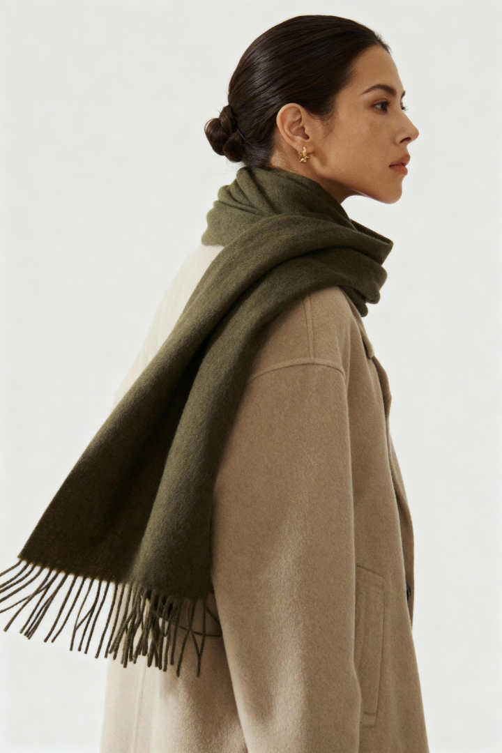 Moncelia Elvion Lambswool-Blend Scarf