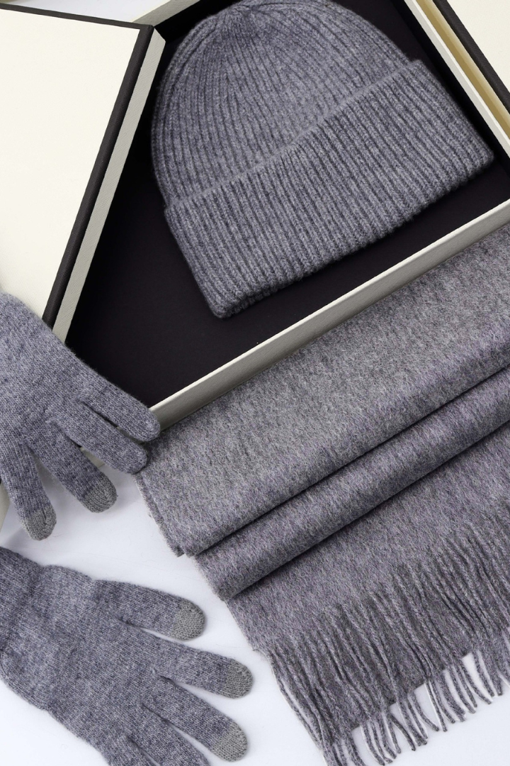 Moncelia Elin Wool-Blend Three-Piece Gift Set