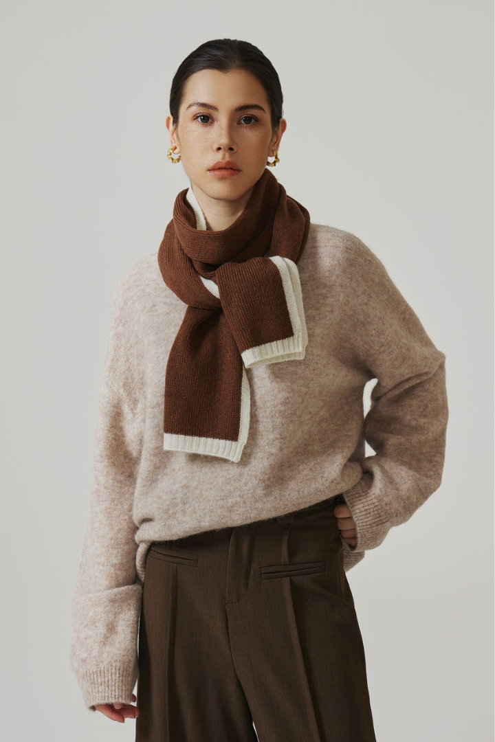 Moncelia Marisole Soft Wool-Blend Scarf