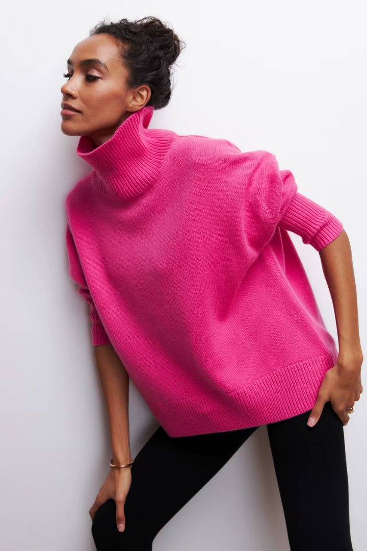 Moncelia Nanette Oversized Turtleneck Sweater