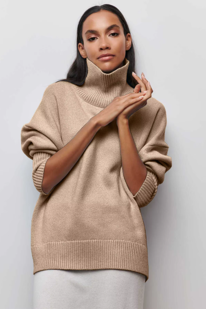 Moncelia Nanette Oversized Turtleneck Sweater