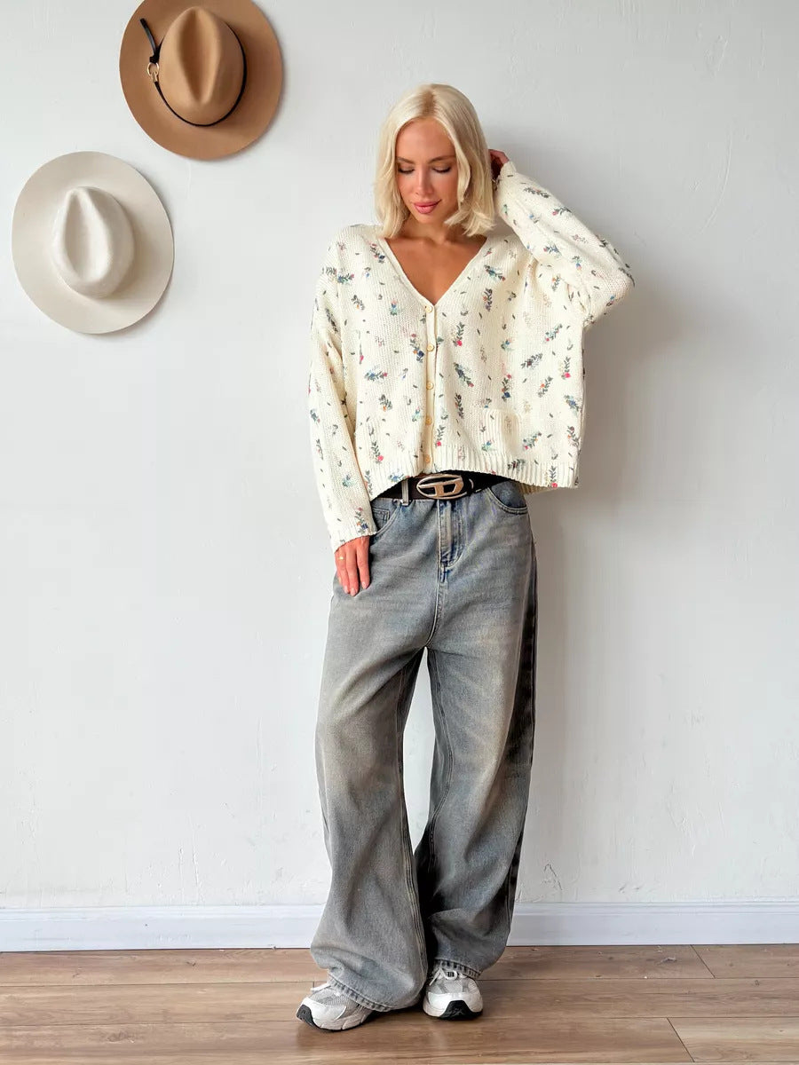 Moncelia Lois Bloom Knit Cardigan
