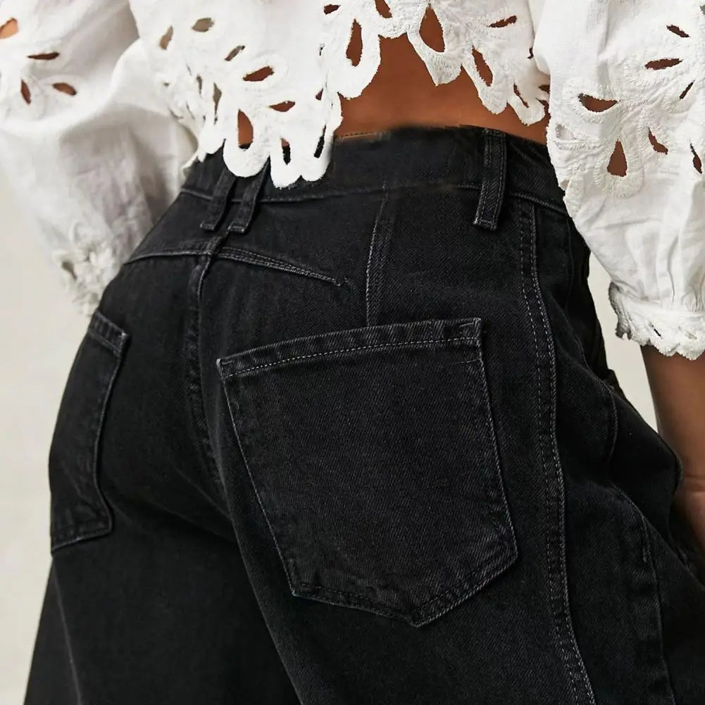 Moncelia Kathleen Sculpted Barrel Leg Denim Jeans
