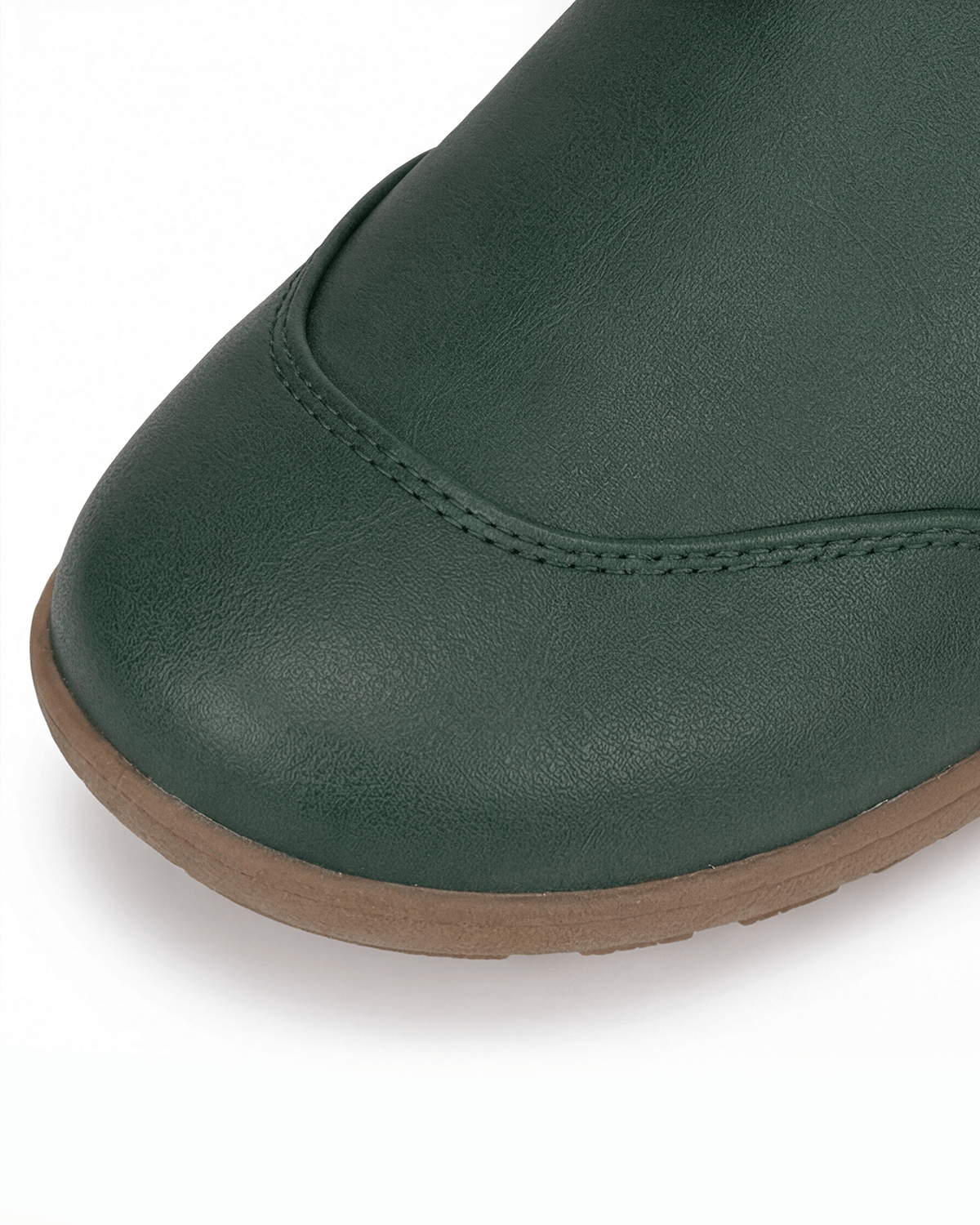 Moncelia Casilda Knit-Collar Flat Ankle Boots
