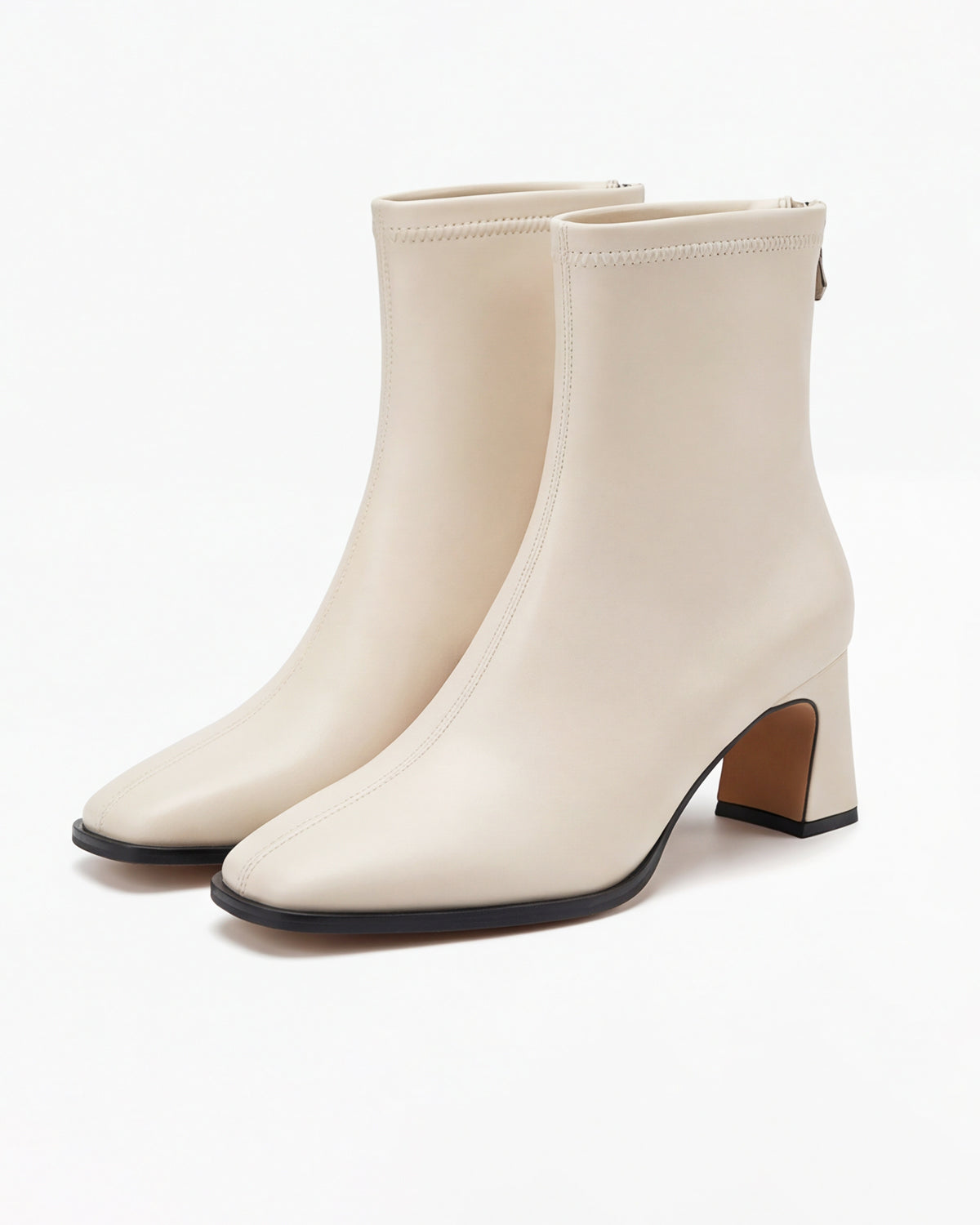 Moncelia Corinna Square-Toe Stretch Ankle Boots