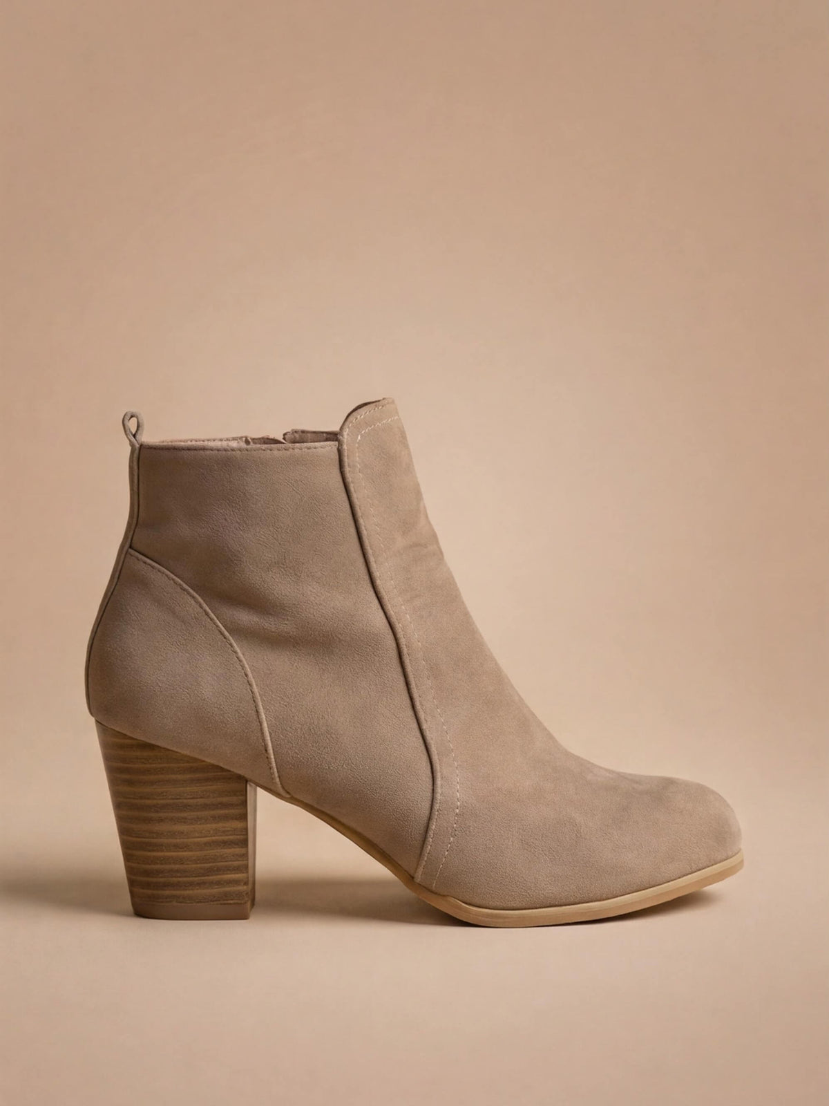 Moncelia Silvana Suede Block Heel Ankle Boots