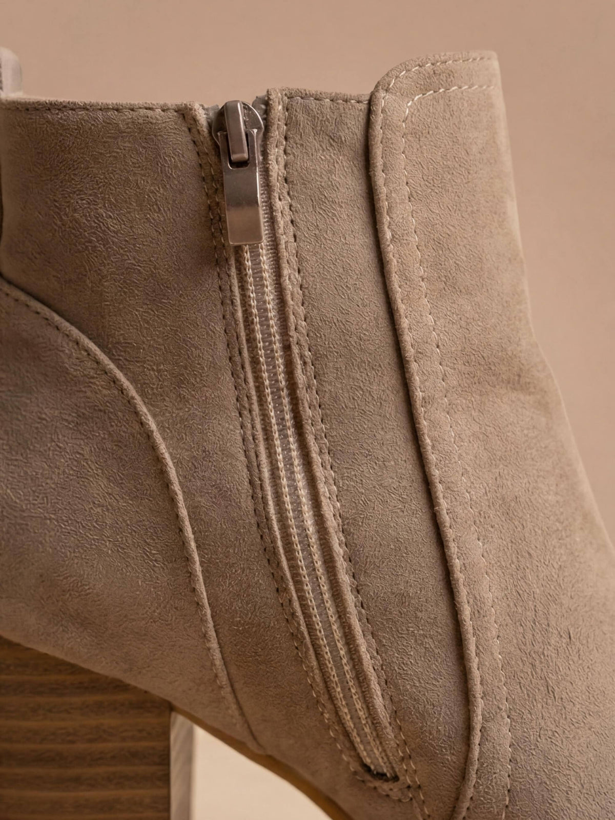 Moncelia Silvana Suede Block Heel Ankle Boots