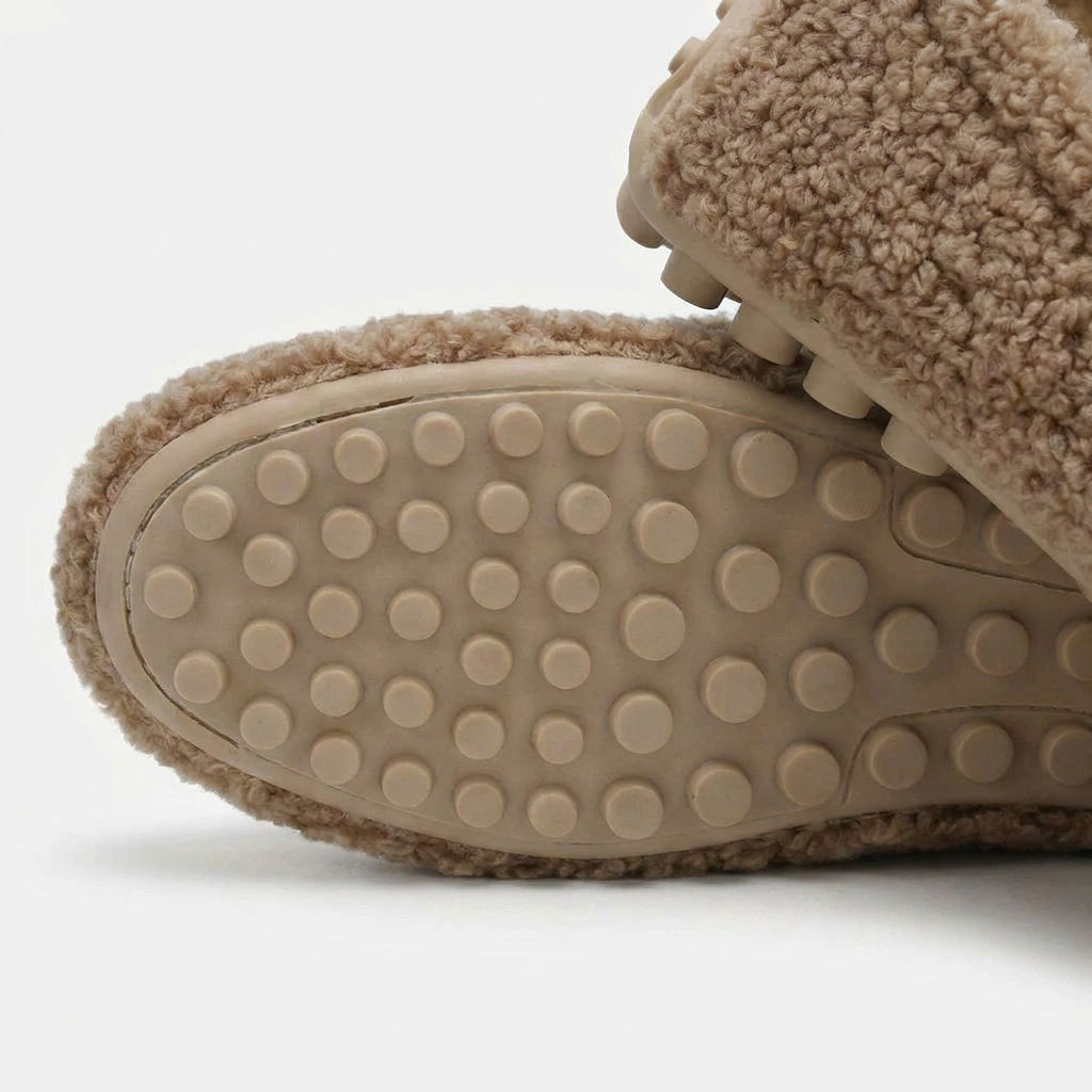 Moncelia Ainsley Plush Sherpa Driving Loafers