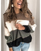 Moncelia Manuela Color Block Crew Neck Sweater