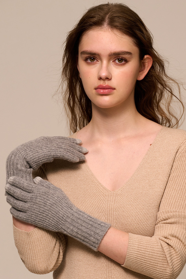 Moncelia Solane Cashmere-Blend Gloves