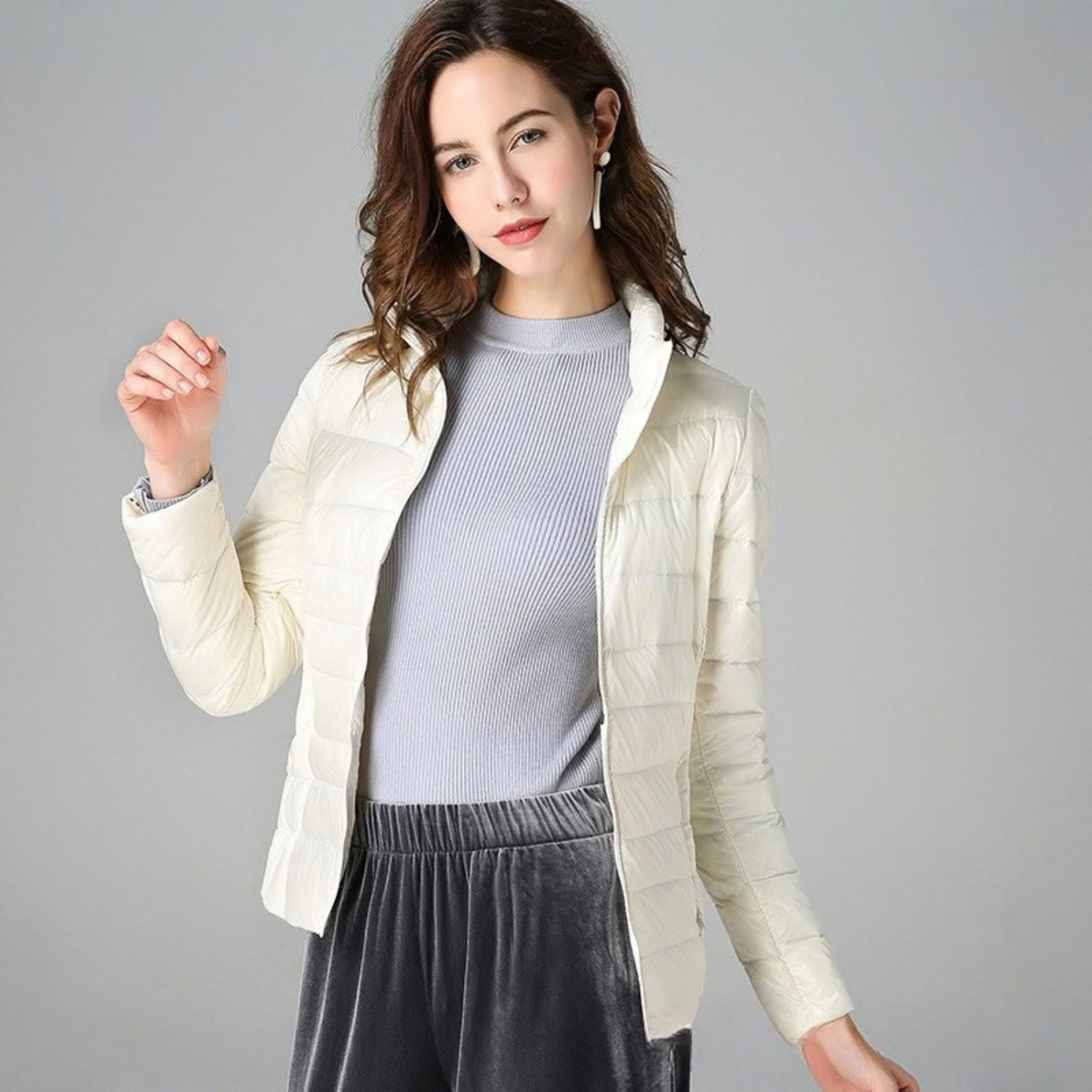 Arden Duck Down Quilted Puffer Jacket