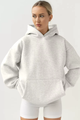 Moncelia Kerstin Cotton Oversized Hooded Fleece Sweatshirt