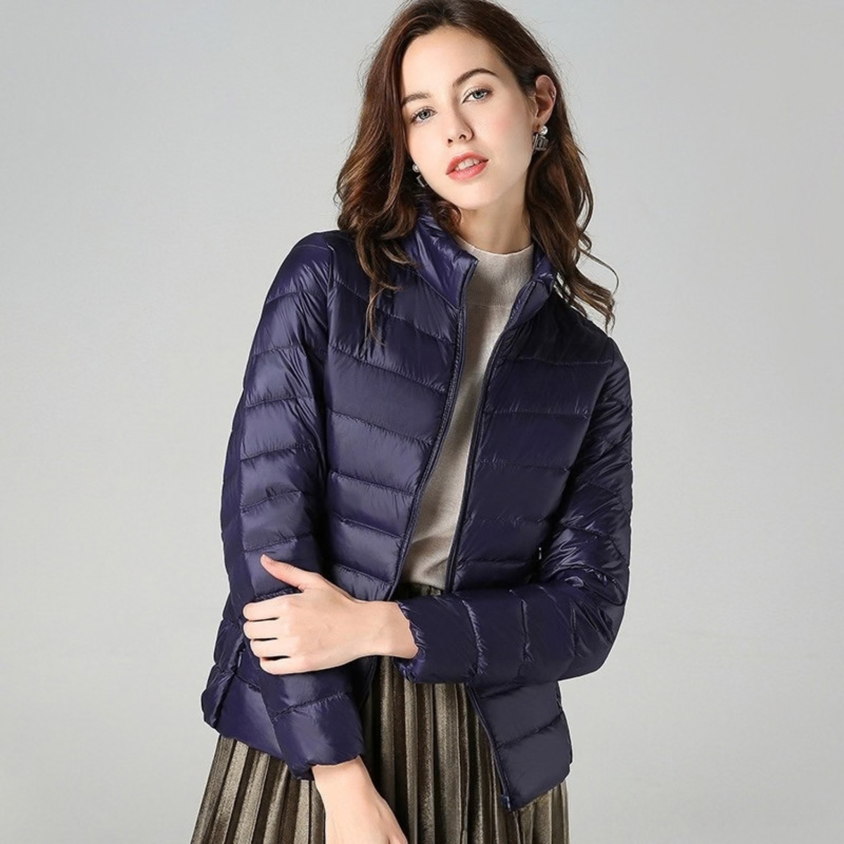 Arden Duck Down Quilted Puffer Jacket