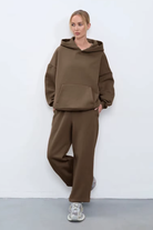 Moncelia Kerstin Cotton Oversized Hooded Fleece Sweatshirt
