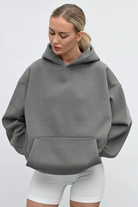 Moncelia Kerstin Cotton Oversized Hooded Fleece Sweatshirt