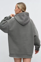 Moncelia Kerstin Cotton Oversized Hooded Fleece Sweatshirt