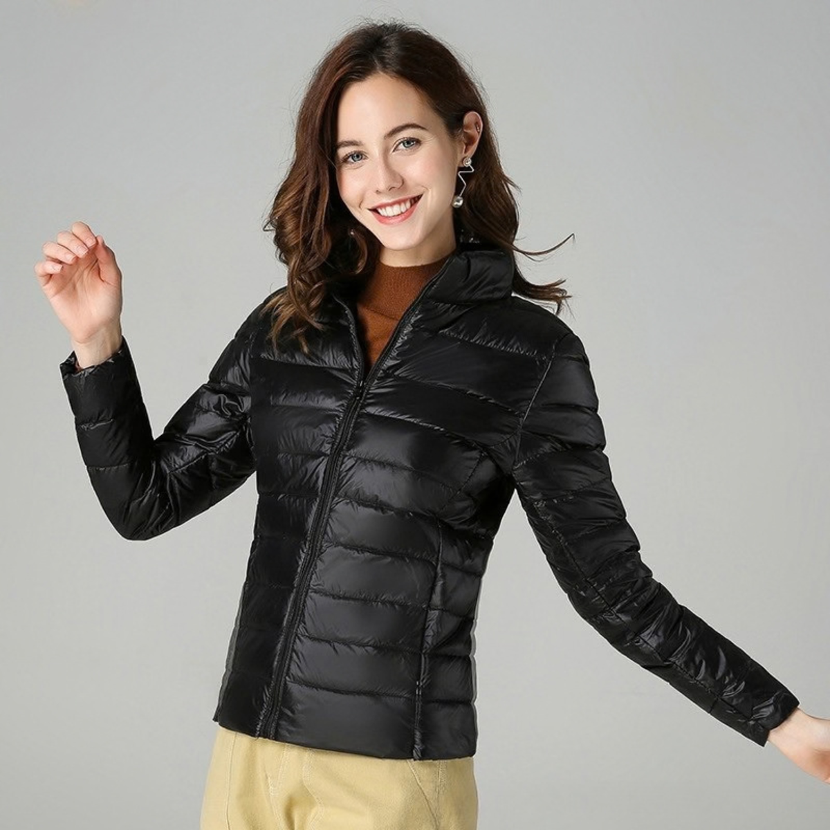 Arden Duck Down Quilted Puffer Jacket