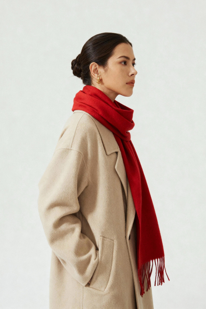 Moncelia Elvion Lambswool-Blend Scarf