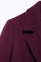 Moncelia Esme Double-Breasted Longline Wool-Blend Coat