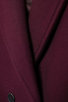 Moncelia Esme Double-Breasted Longline Wool-Blend Coat