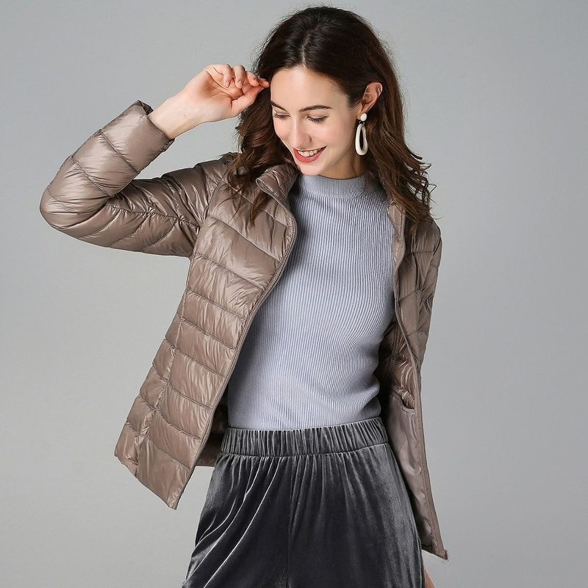 Arden Duck Down Quilted Puffer Jacket