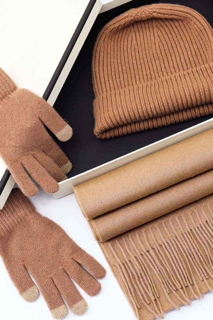 Moncelia Elin Wool-Blend Three-Piece Gift Set