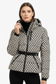 Moncelia Dafne Belted Hooded Quilted Puffer Jacket