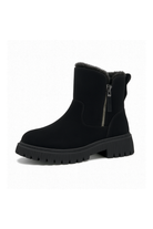 Moncelia Sixtine Fleece-Lined Faux Suede Ankle Boots