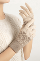 Greta Snowflake Cashmere Knit Gloves
