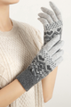 Greta Snowflake Cashmere Knit Gloves
