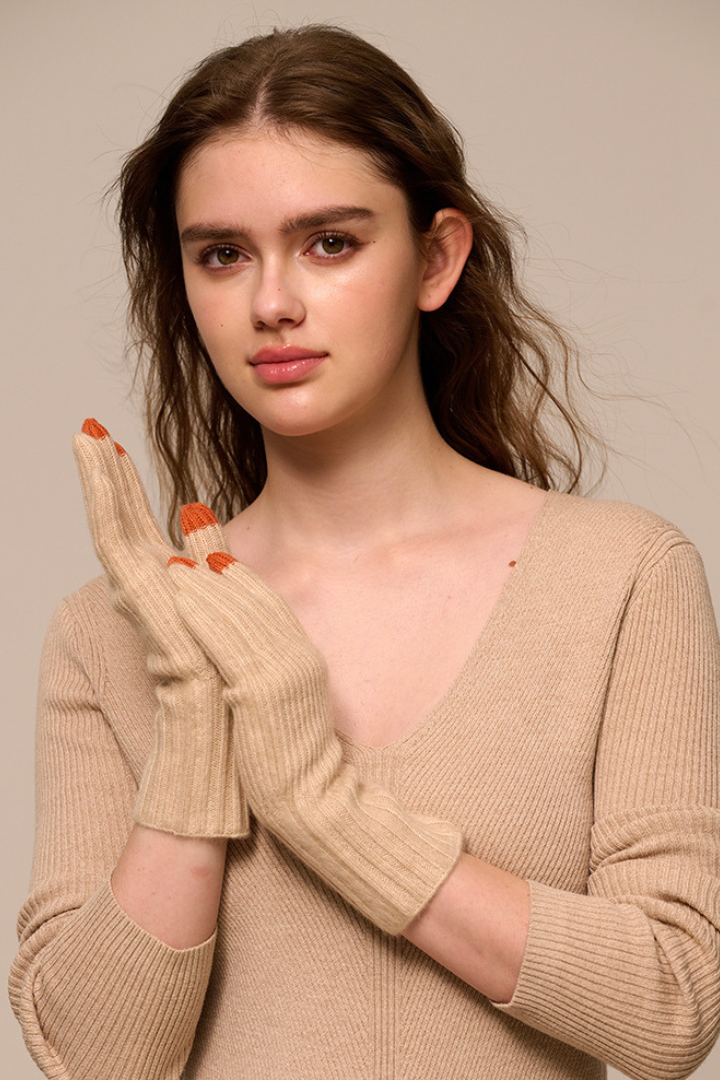 Moncelia Solane Cashmere-Blend Gloves