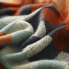 Moncelia Ravelyn Patchwork Check Turtleneck Sweater