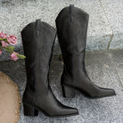 Moncelia Anouk Embroidered Knee-High Western Boots