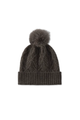 Kitty Cable Knit Cashmere Pom Toque