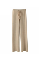 Moncelia Malin Drawstring Wide-Leg Knit Pants