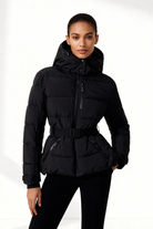 Moncelia Dafne Belted Hooded Quilted Puffer Jacket