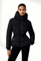 Moncelia Dafne Belted Hooded Quilted Puffer Jacket
