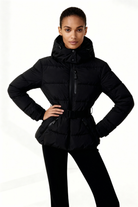 Moncelia Dafne Belted Hooded Quilted Puffer Jacket