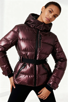 Moncelia Dafne Belted Hooded Quilted Puffer Jacket