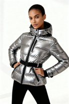 Moncelia Dafne Belted Hooded Quilted Puffer Jacket