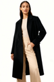 Moncelia Esme Double-Breasted Longline Wool-Blend Coat