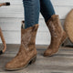 Moncelia Bianca Embroidered Mid-Calf Western Boots