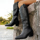 Moncelia Anouk Embroidered Knee-High Western Boots