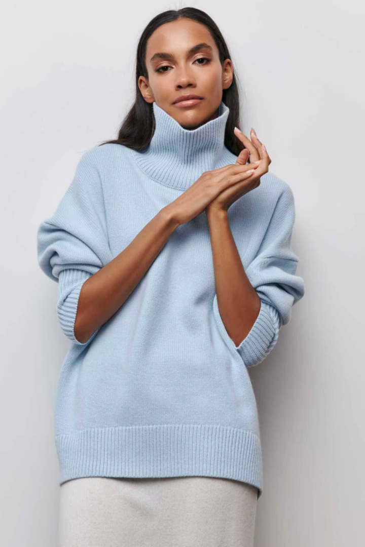 Moncelia Nanette Oversized Turtleneck Sweater