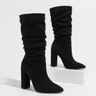 Moncelia Cornelia Slouch Block Heel Knee-High Boots