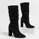 Moncelia Cornelia Slouch Block Heel Knee-High Boots
