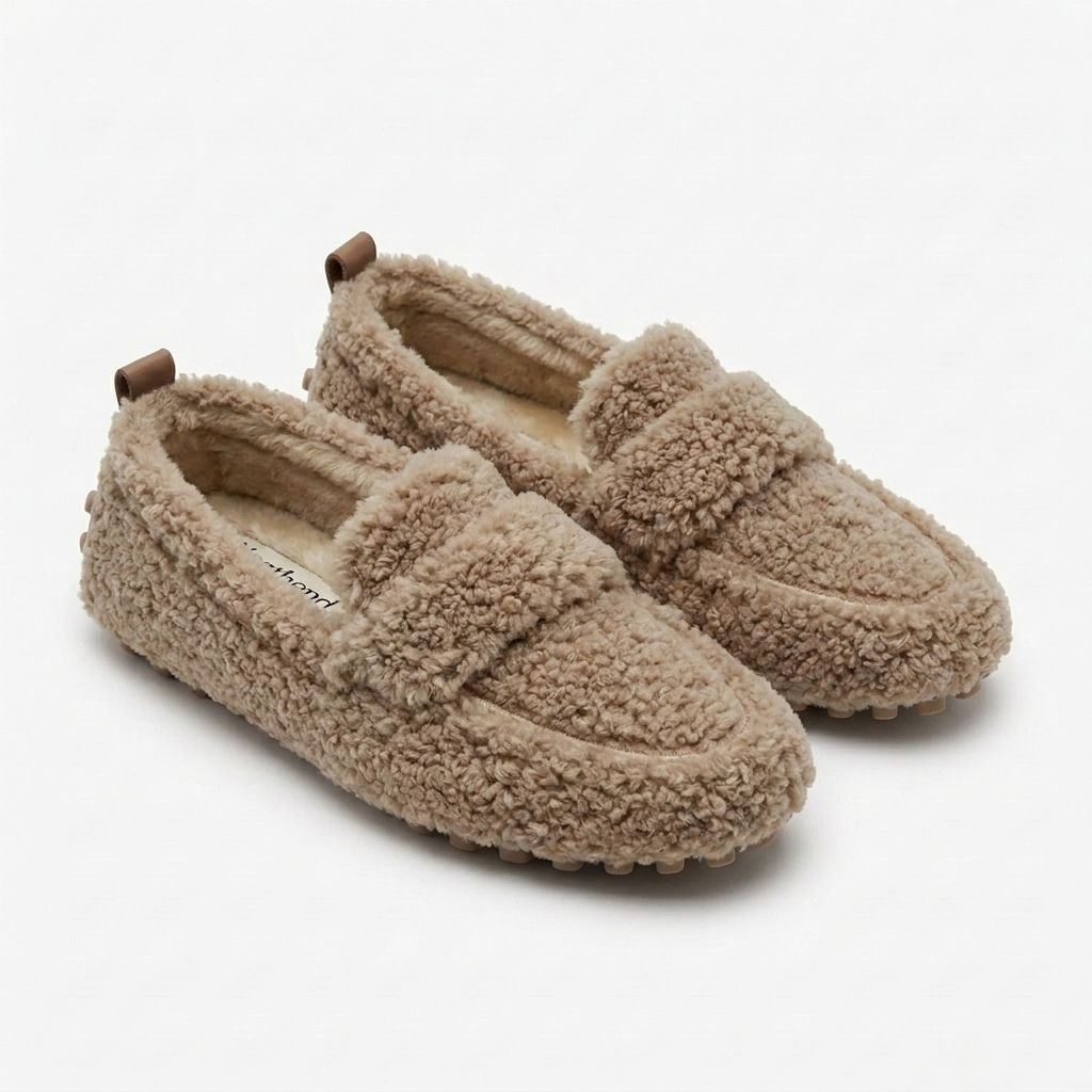Moncelia Ainsley Plush Sherpa Driving Loafers