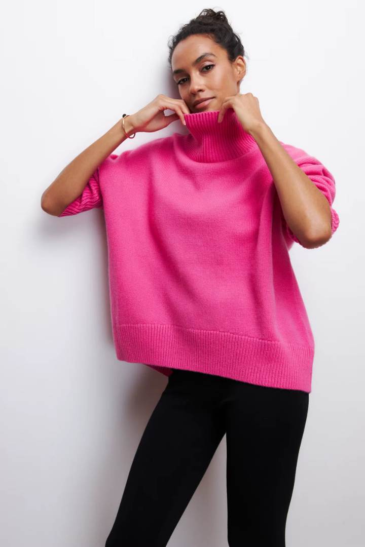 Moncelia Nanette Oversized Turtleneck Sweater