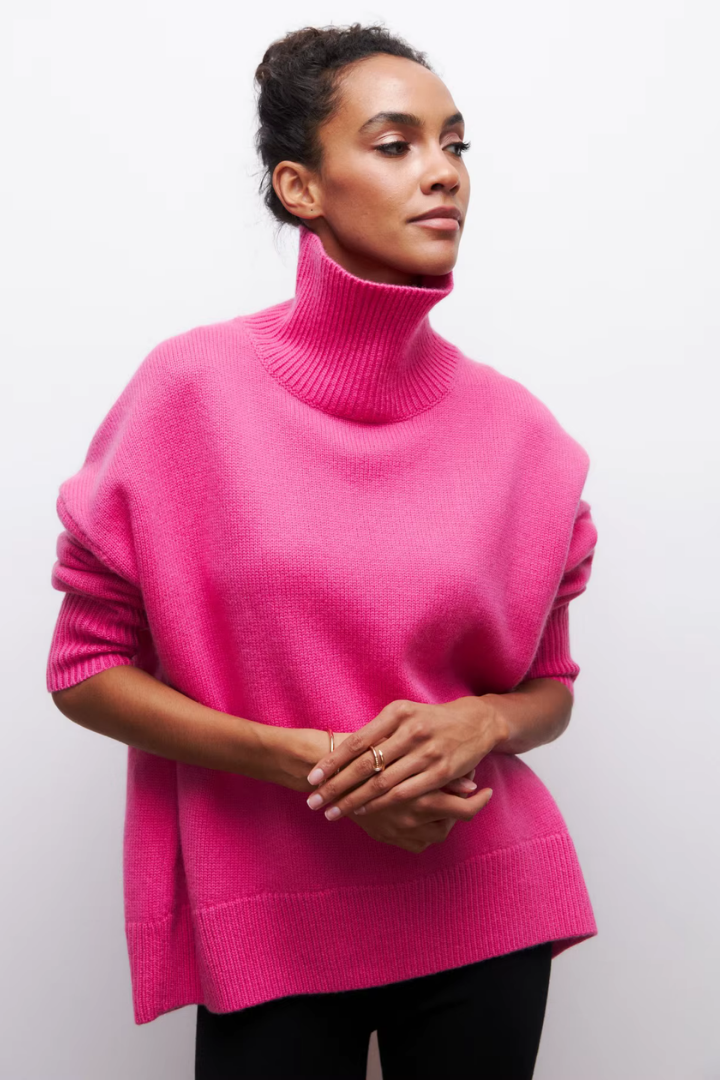 Moncelia Nanette Oversized Turtleneck Sweater